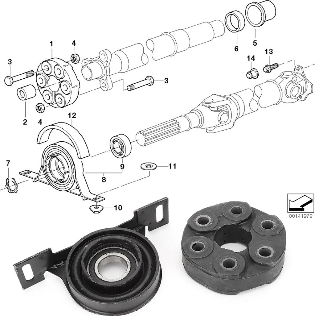 Support de palier de transmission E36 E39 : fin des vibrations 318i - 2