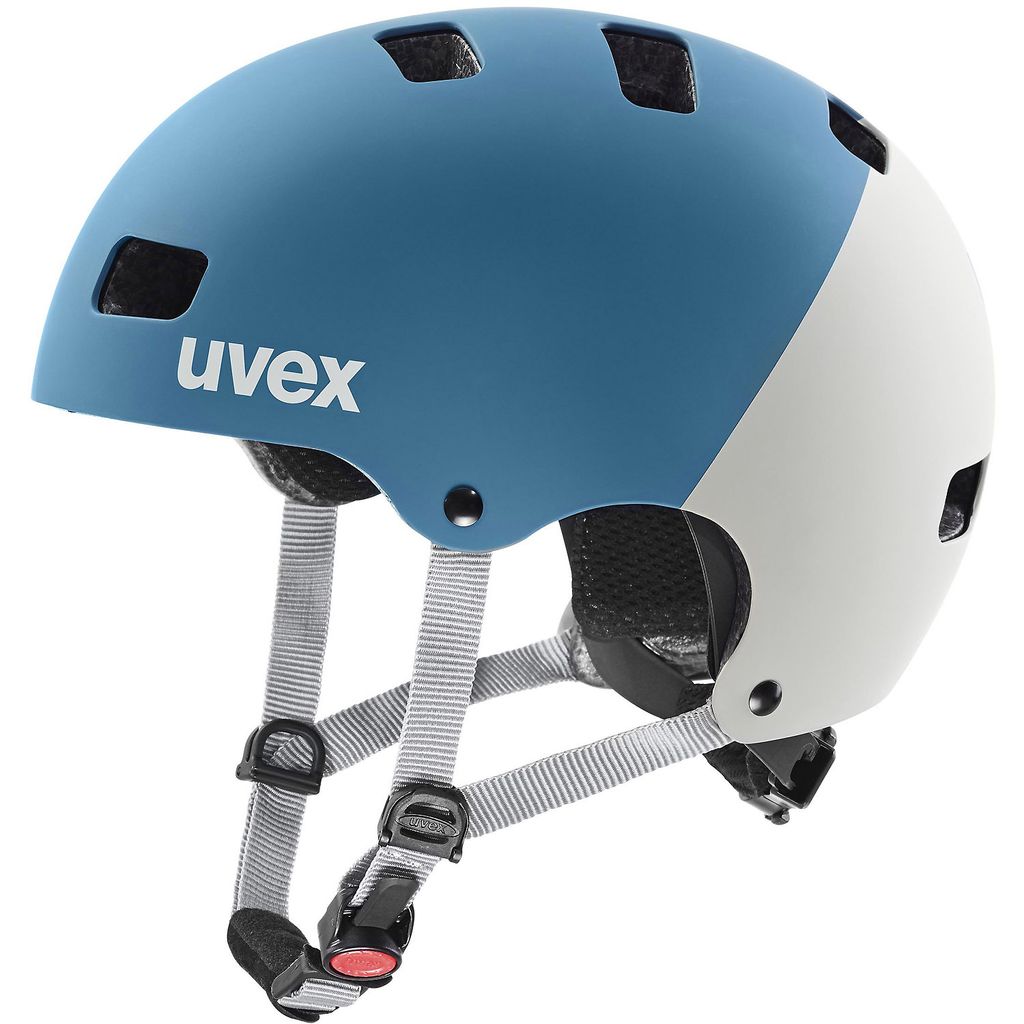 uvex kid 3 cc Kinderhelm, Farbe:dark cyan - rhino mat, Größe:51-55