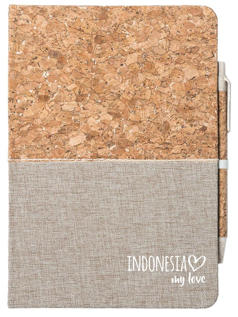 Huuraa Notizbuch A5 Indonesia my love 80 Blatt inkl. Kugelschreiber Tagebuch Geschenkidee