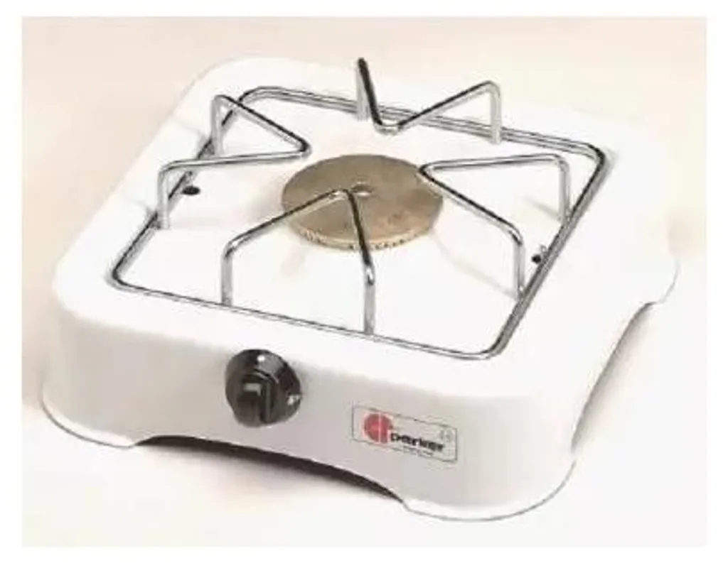Réchaud gaz 1 brûleur blanc pour studio et camping Kitchen Chef émail - 2