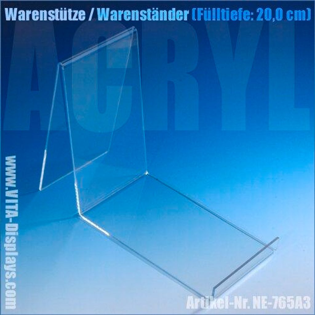 Warenstütze / Warenständer (Fülltiefe: 20,0 cm)