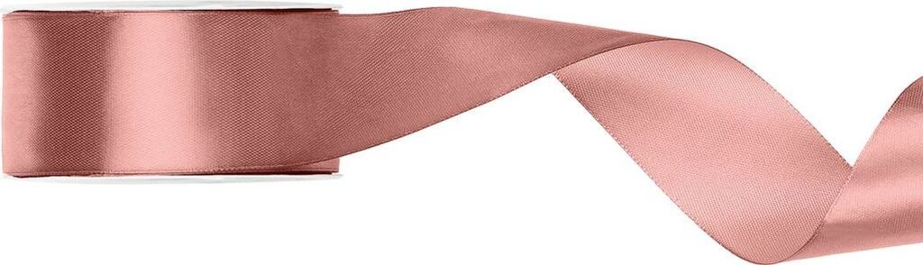 Satin Geschenkband roségold 25m 38mm breit
