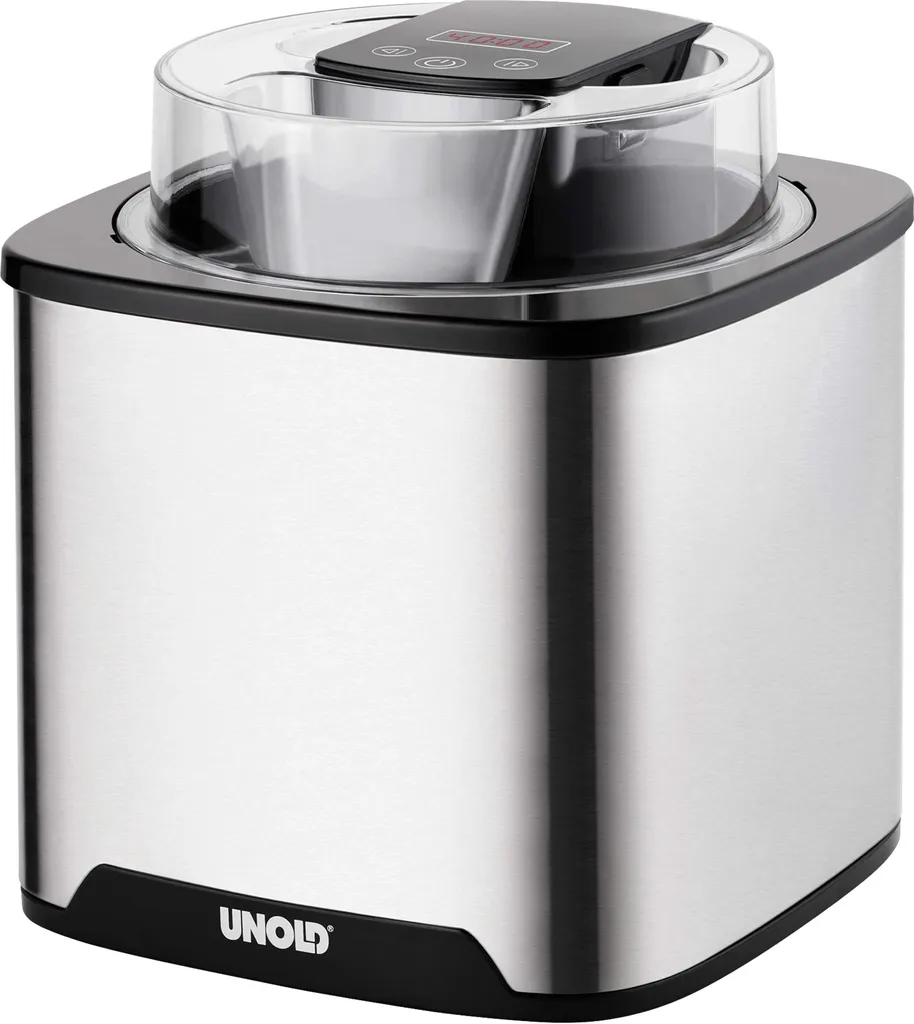 Unold Machine à glace Gelato 48855 en acier inoxydable turbine 1.2L
