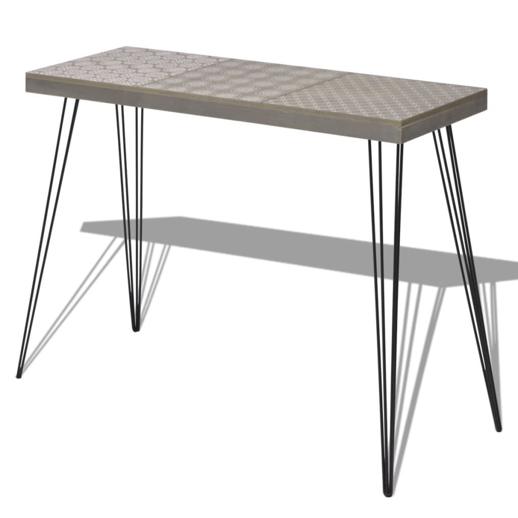 Konsolentisch 90x30x71,5 cm grau