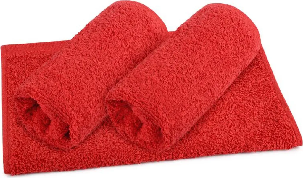 Asciugamani Ospite Rossi 30x50 cm Set da 3 | Morbidezza per la Famiglia