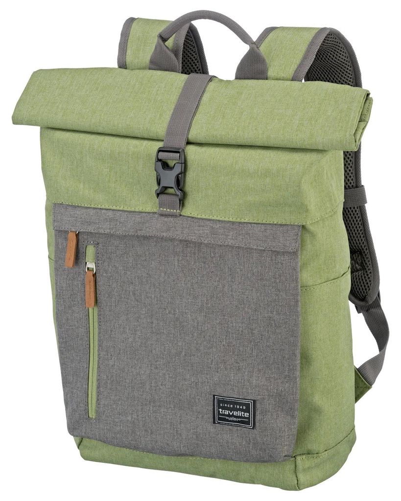 Travelite Městský batoh Basics Roll-up Green/Grey 35 l Obrázek produktu 