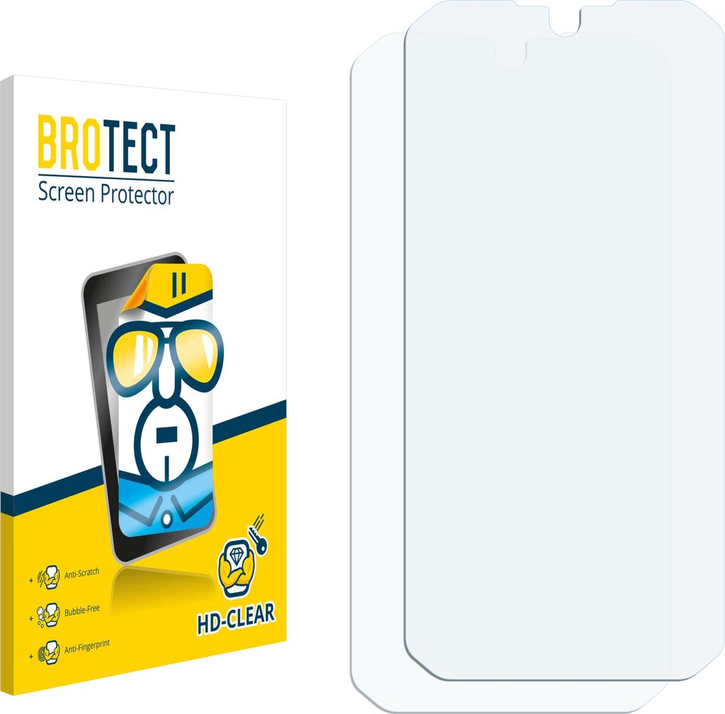 2x Für Ulefone Armor 11T 5G Schutzfolie BROTECT Displayschutz Display Schutz Folie Klar Transparent