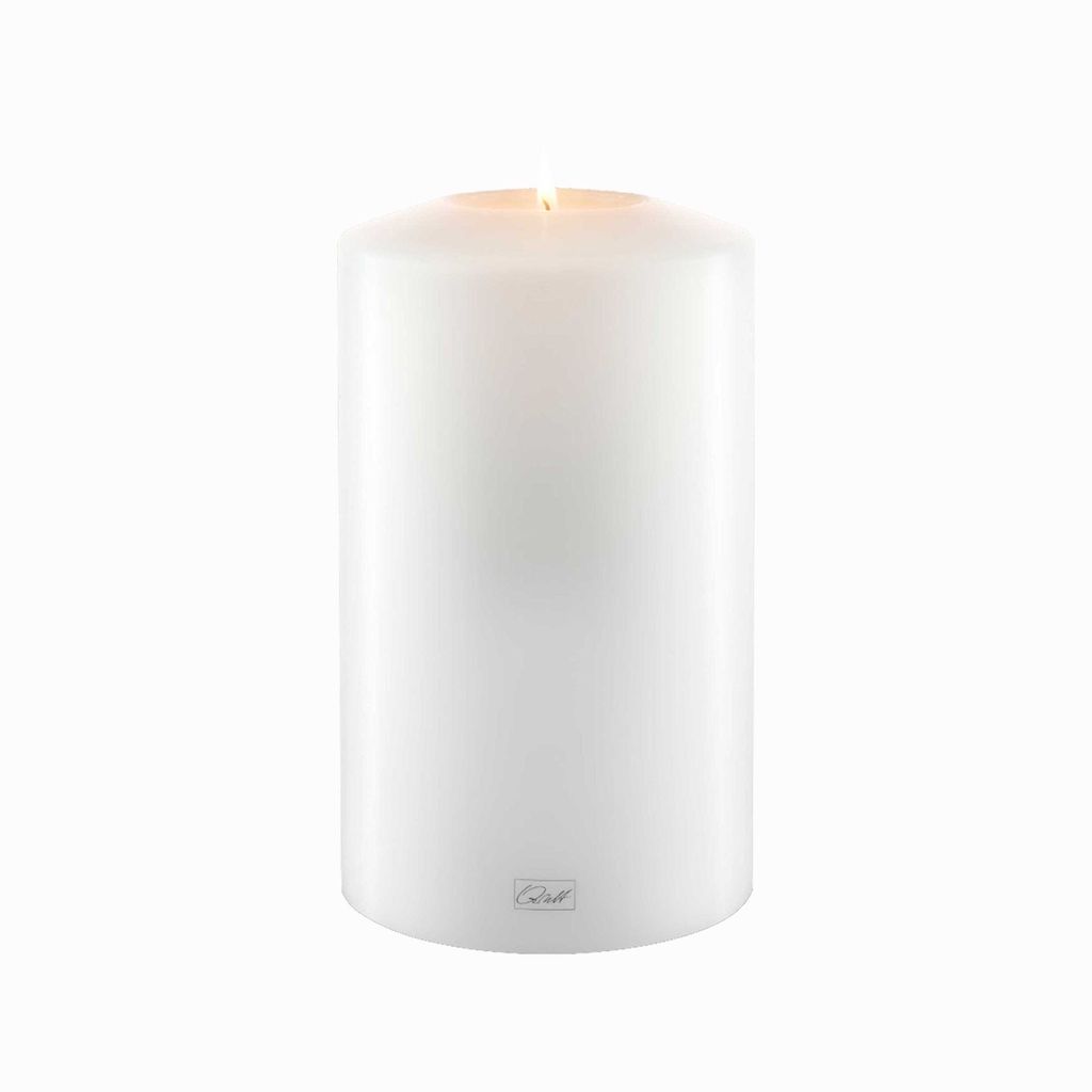 Qult Farluce Classic - Durchm. 12cm | Teelichthalter in Kerzenform | Dauerkerze | Kunststoffkerze in Kerzenoptik | Teelichtkerze mit Teelichteinsat...