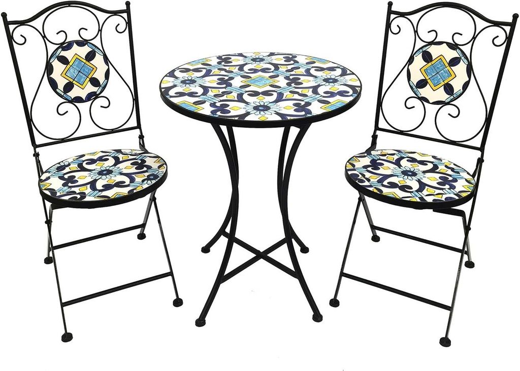 Elegantes Mosaik Sitzgruppe 3 Teilig Bilder