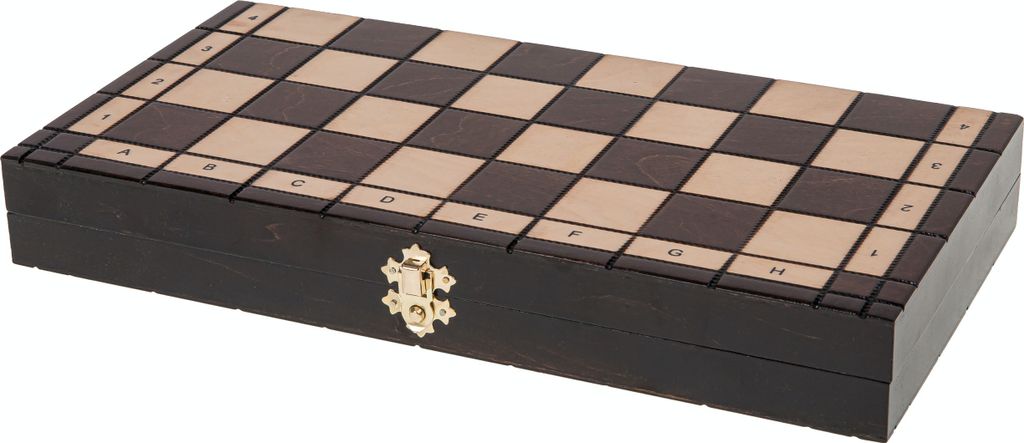 SQUARE - Drevená hra - 2 v 1 - Šach a dáma - Šachovnica 35- Obrázok produktu 5
