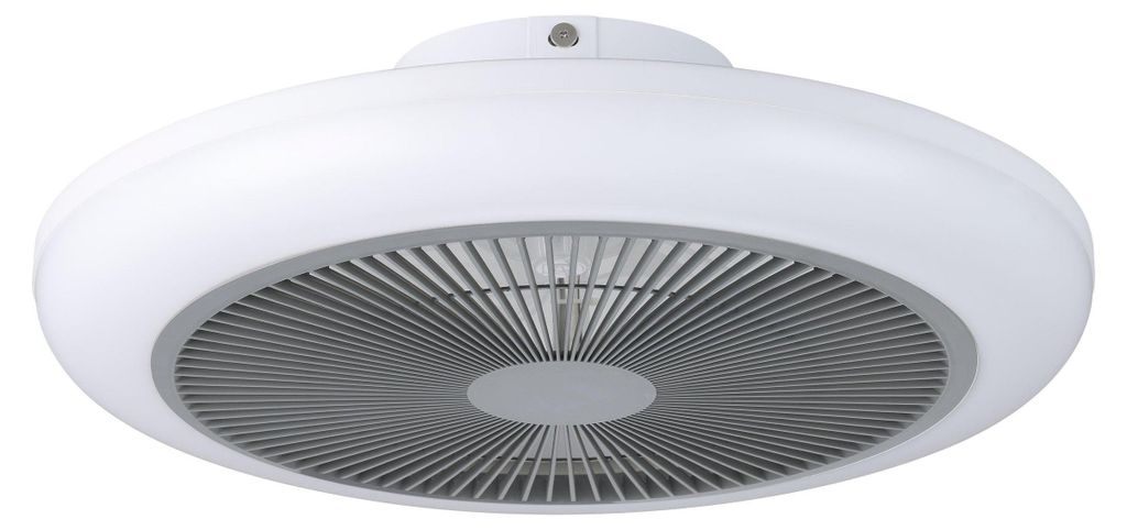 EGLO Deckenventilator mit Beleuchtung Sayulita, Ventilator Decke dimmbar, Timer, 3 Geschwindigkeiten, Sommer-Winter, warmweiß - kaltweiß, Ø 46 cm
