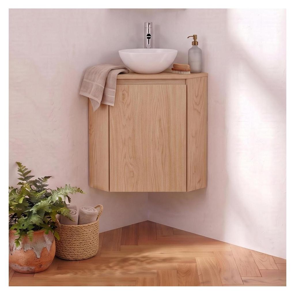 SORRENTO Eckwaschtischunterschrank + Waschbecken Produktbild 
