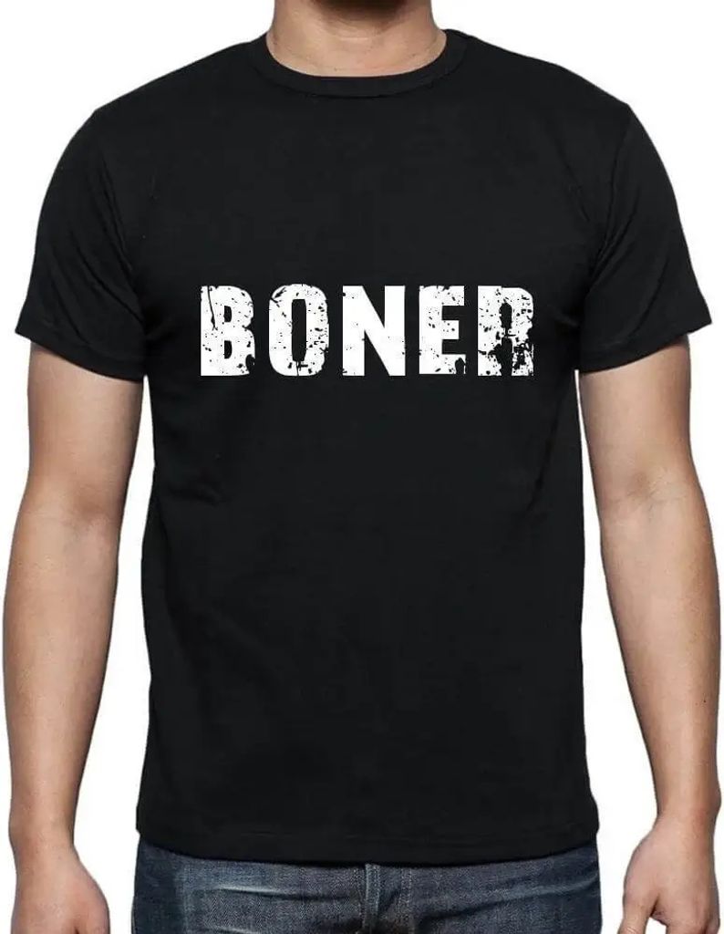 Herren Grafik T-Shirt Boner Öko-Verantwortlich Vintage Jahrgang Kurzarm Lustige Druck Geburtstag Geschenk Mann