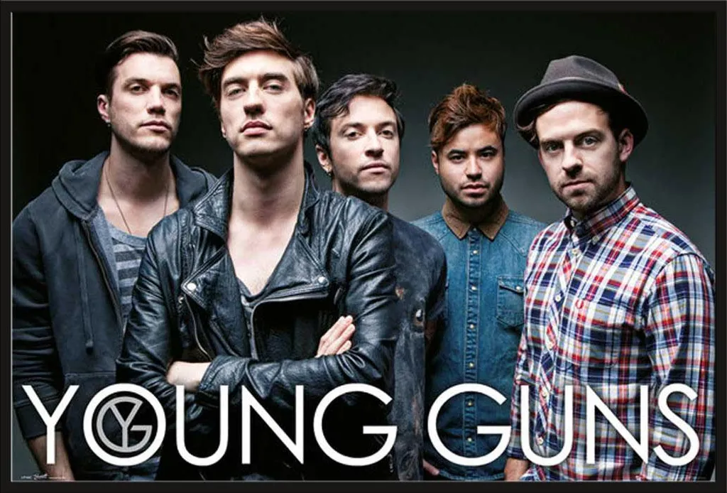Cadre Shinsuke Noir avec Affiche Young Guns : Protection Vitre Acrylique