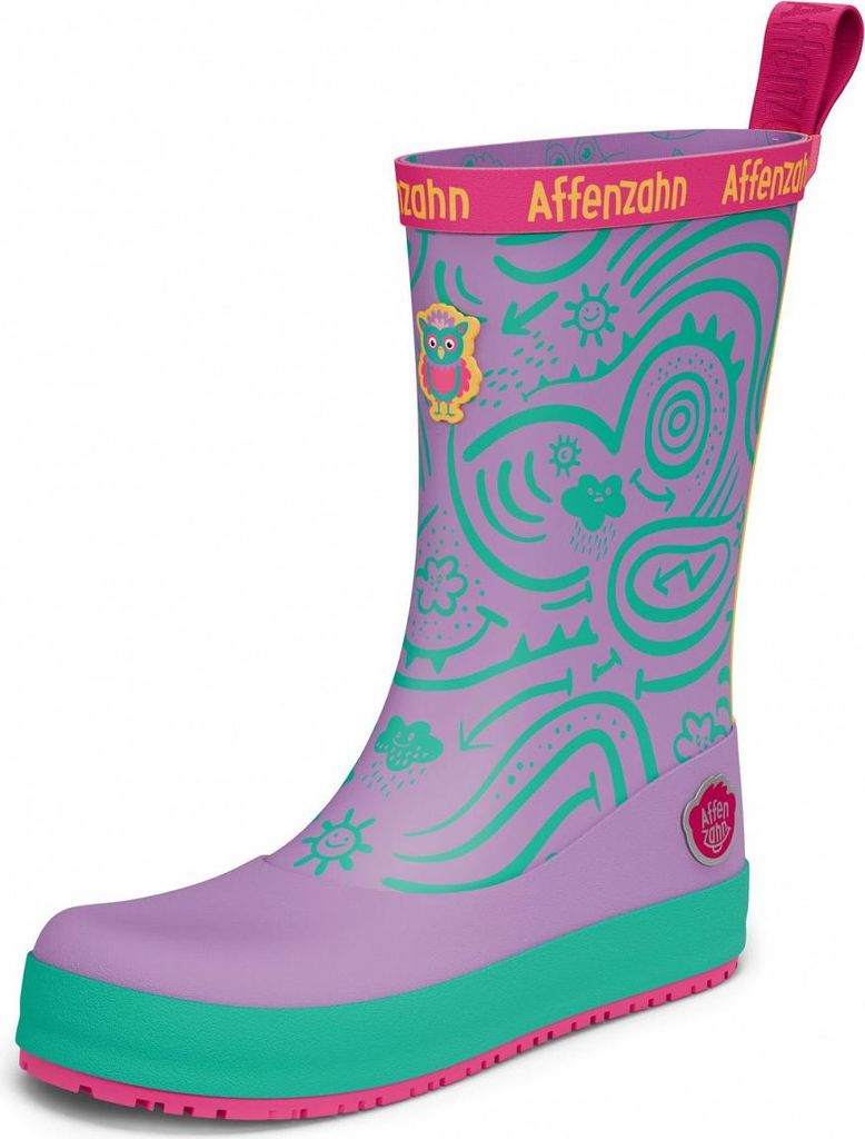 Affenzahn Ganzjahres-Gummistiefel für Babys in Lila