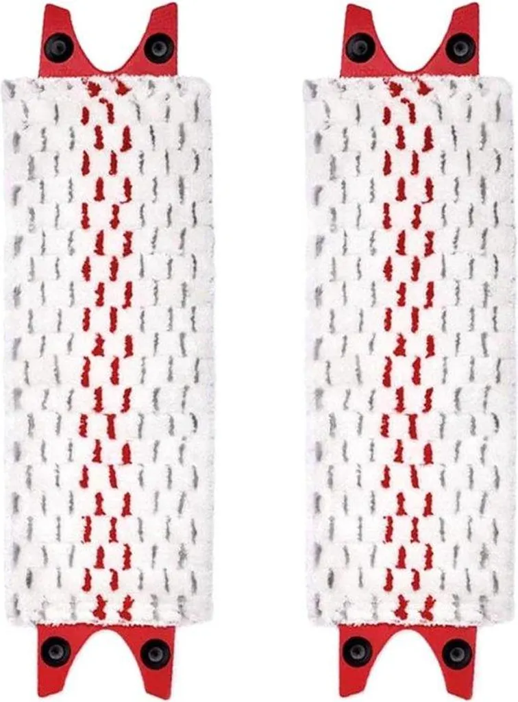 Tampons microfibres pour balai : lot de 2 recharges haute absorption 30cm