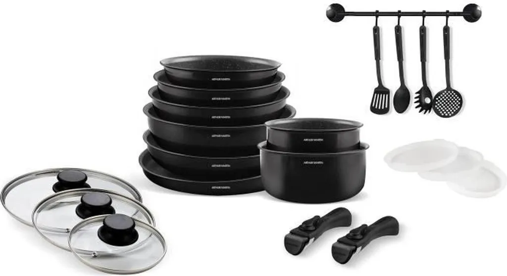 Cuisinez sans attacher avec ce set de 20 ustensiles induction en aluminium