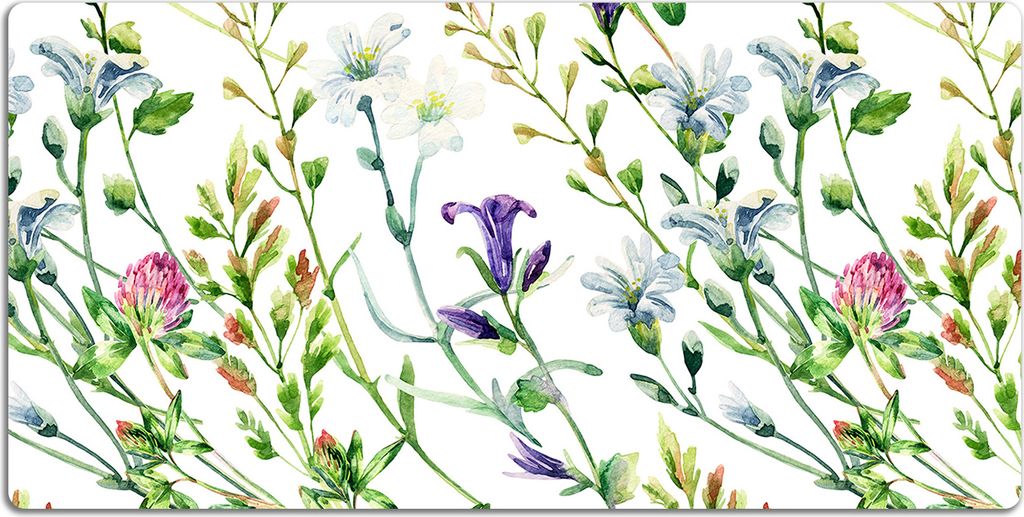 Schreibtischmatte Tischunterlage 120x60 cm Mauspad - Feldblumen