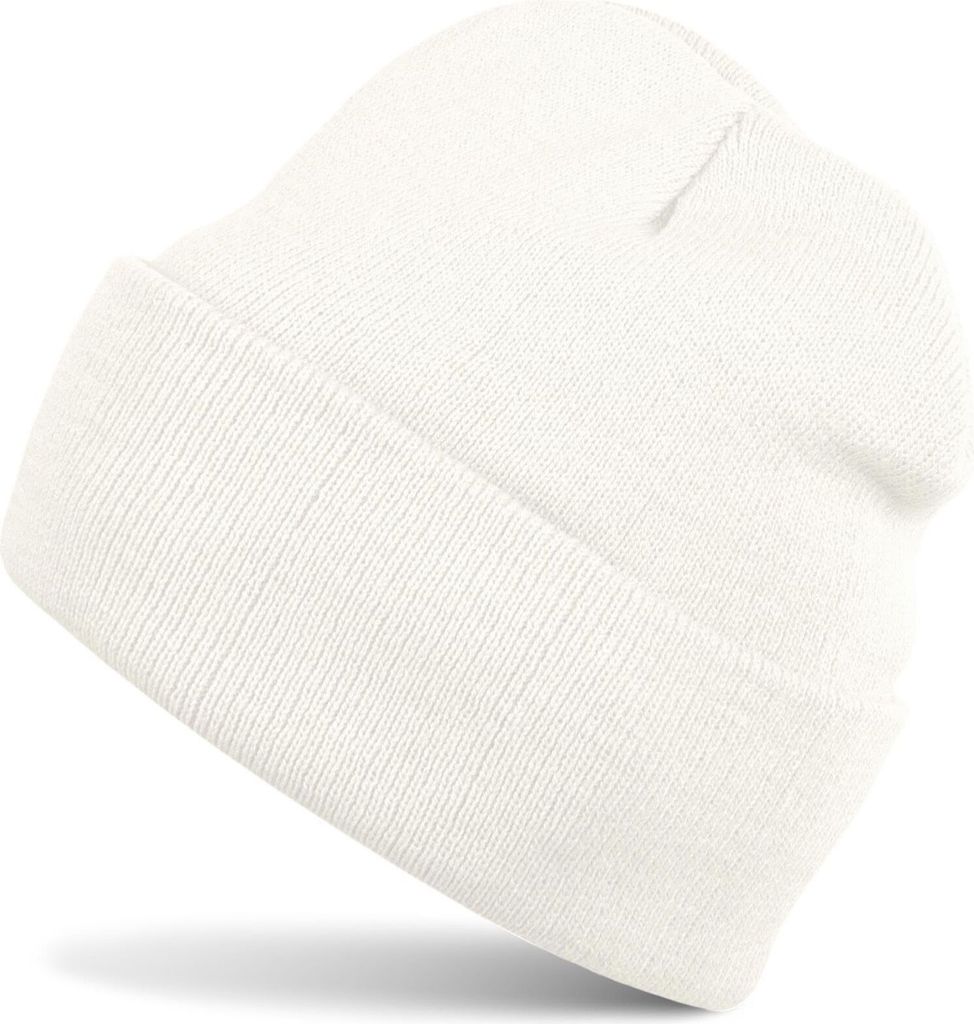 styleBREAKER Uni Beanie Mütze einfarbig | Klassische Feinstrick Winter Strickmütze mit breitem Umschlag | Elastische Beanie in vielen Farben für...