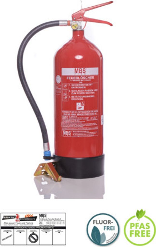 6L MBS FIRE Wasser Dauerdruck-Feuerlöscher 34A = 10LE inkl. Produktbild 