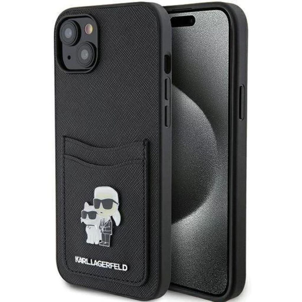 Fall Karl Lagerfeld Saffiano Cardslot Karl&Choupette Metall Produktbild 