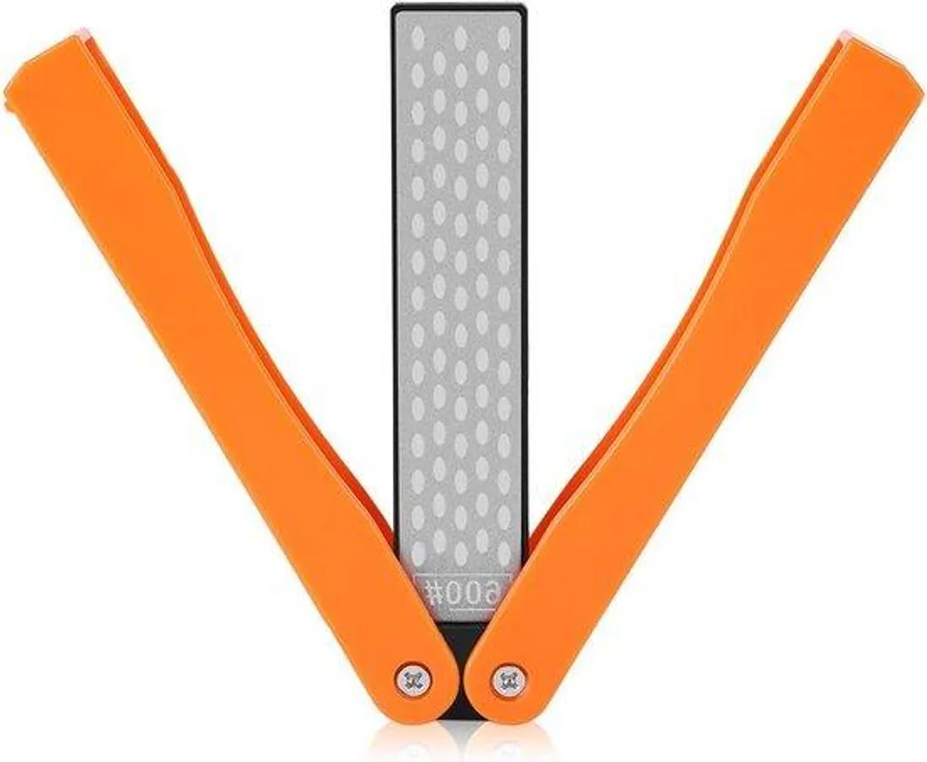 Affûteur diamant double face pliable jaune pour vos couteaux de chef