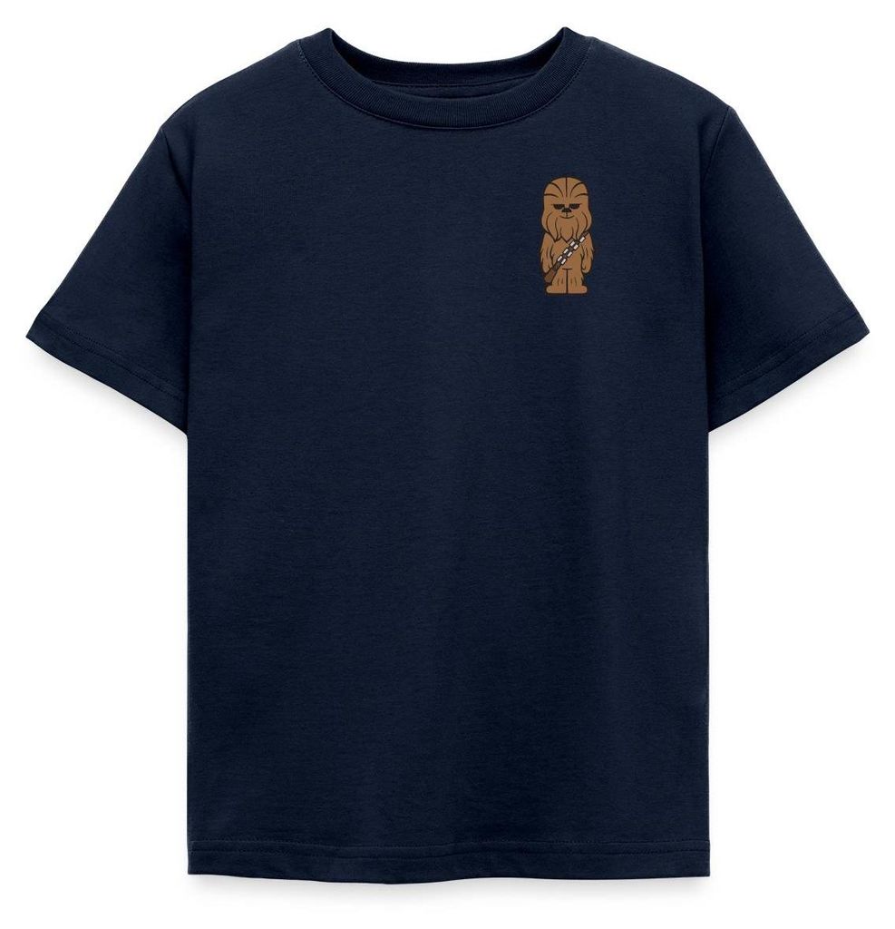 Star Wars Chewbacca Chestprint Kinder T-Shirt, 110/116 (5-6 Jahre), Navy