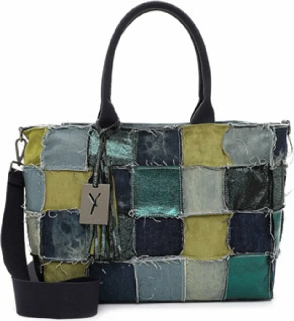 SURI FREY borsa a tracolla borsa shopper SFY Ashley Shopper Green - Kombi multicolore
