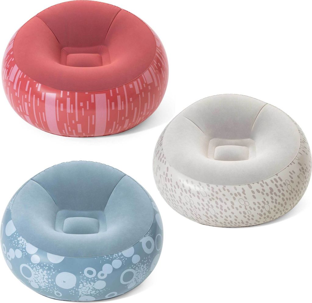 Bestway 75052 roter aufblasbarer Pouf-Sessel