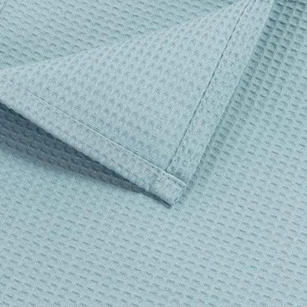 Petite couverture gaufrée légère respirante bleu clair 100x150cm