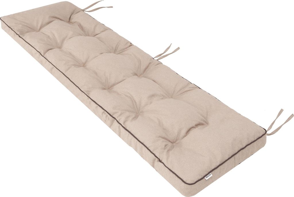 Bankauflage "Etna" 150×50 cm – Gartenkissen mit 8 cm Füllung & Befestigung | Pillowprim