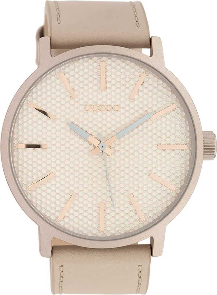 Oozoo Orologio Donna Rosa UOC10037 - Cinturino in Pelle e Quarzo
