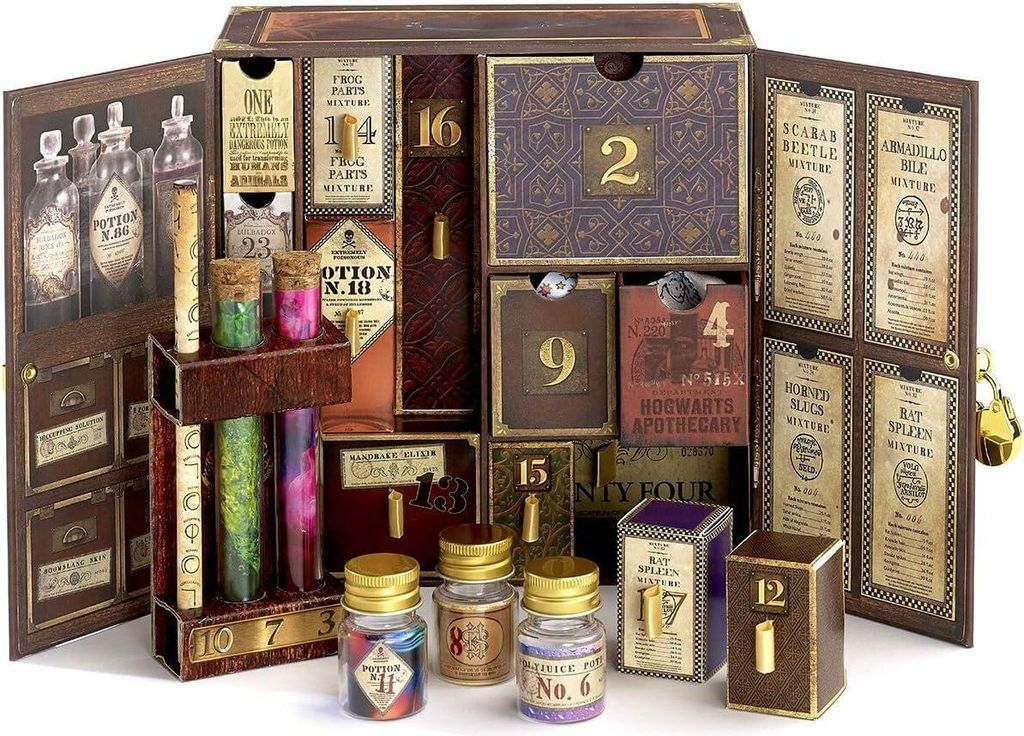 Harry Potter Potions Adventskalender 2025 für Frauen silberfarben Fan-Merch Weihnachten Onesize langlebig Fan & Funmerch Uni Muster Geschenkidee