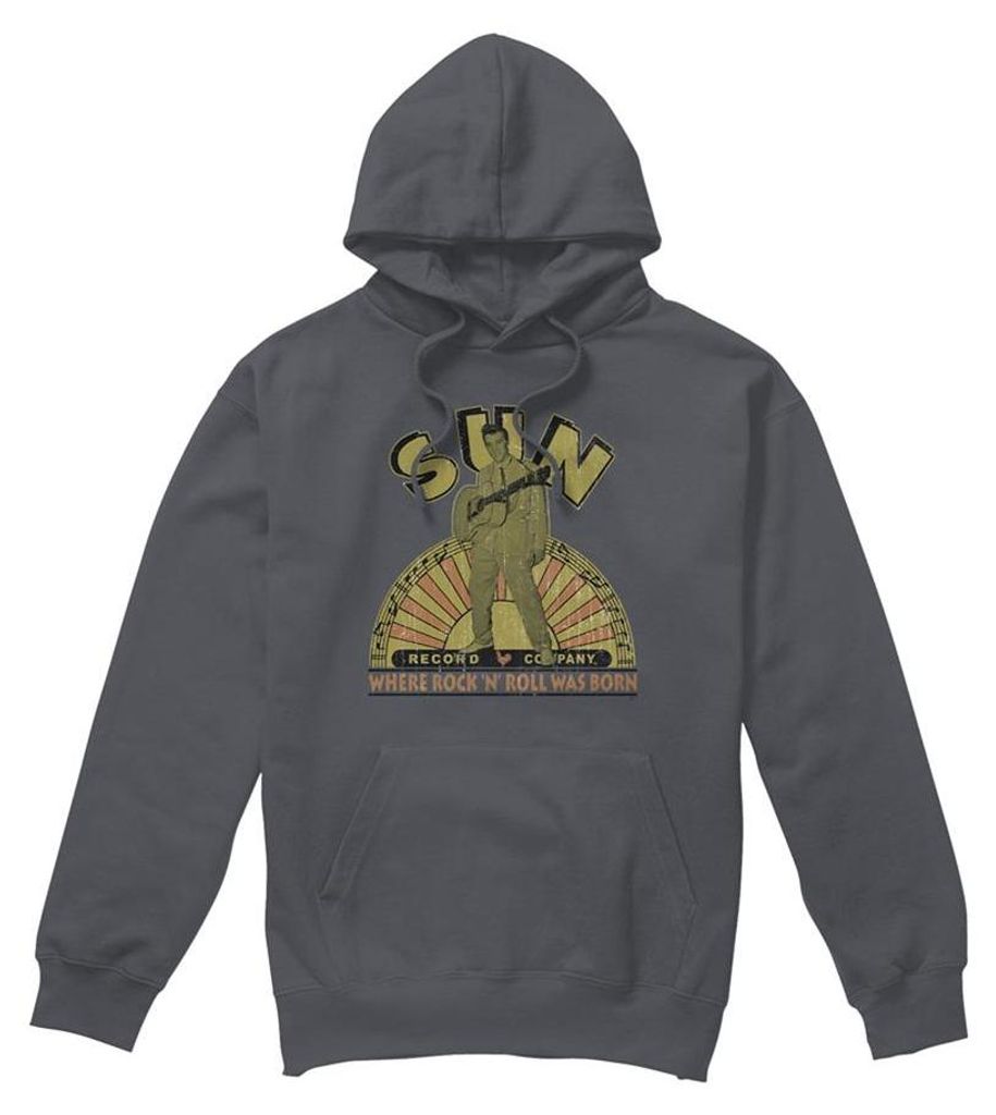 Elvis Presley - "Original" Kapuzenpullover für Herren/Damen Uni TV32837 (S) (Holzkohle)