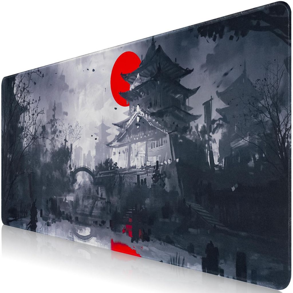 XXL-Mauspad aus japanischem Kunstleder, extra großes, rutschfestes Gummimauspad für Gaming, abwaschbares Mauspad für PC, Maus und Tastatur, 1200...