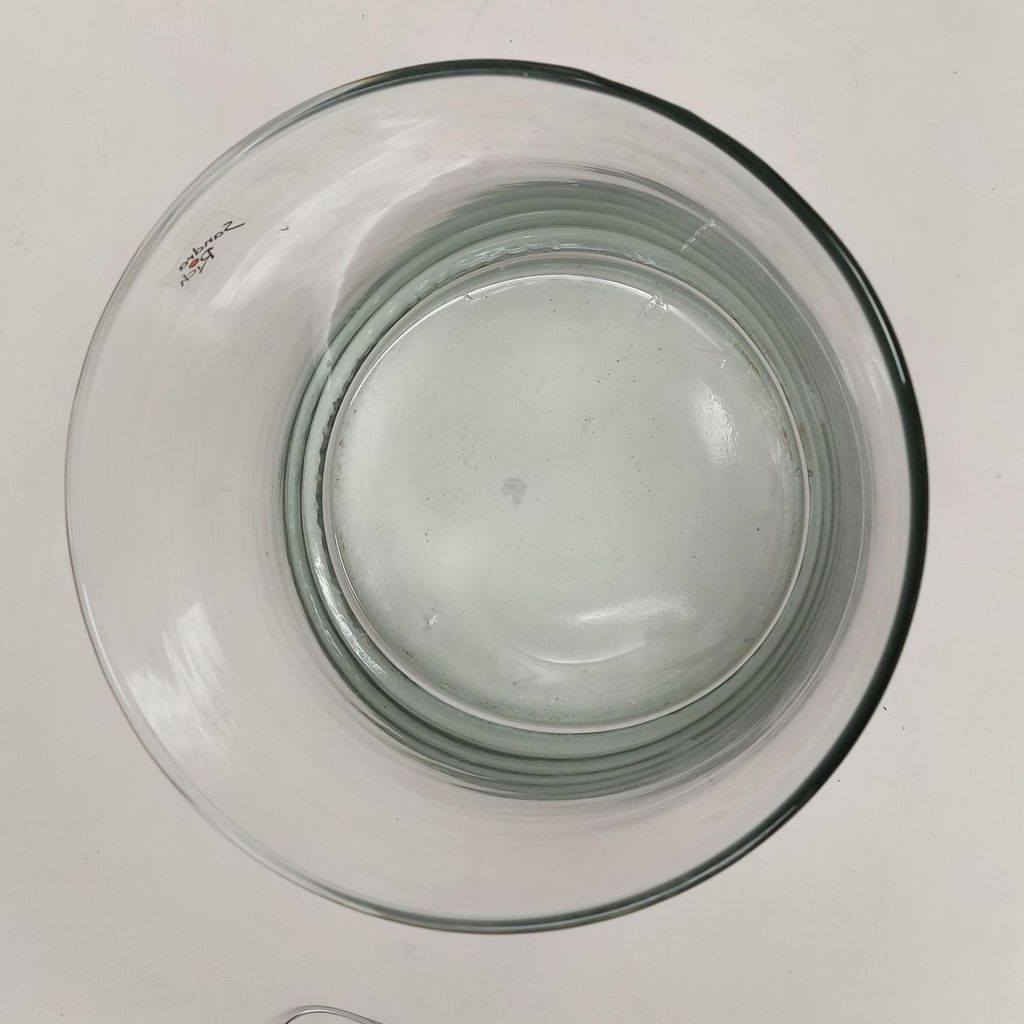 Sandra Rich Glasvase „CYLI Cold Cut“ – 30 Cm Hoch, 10 Cm Durchmesser, Mundgeblasen & Geschliffen