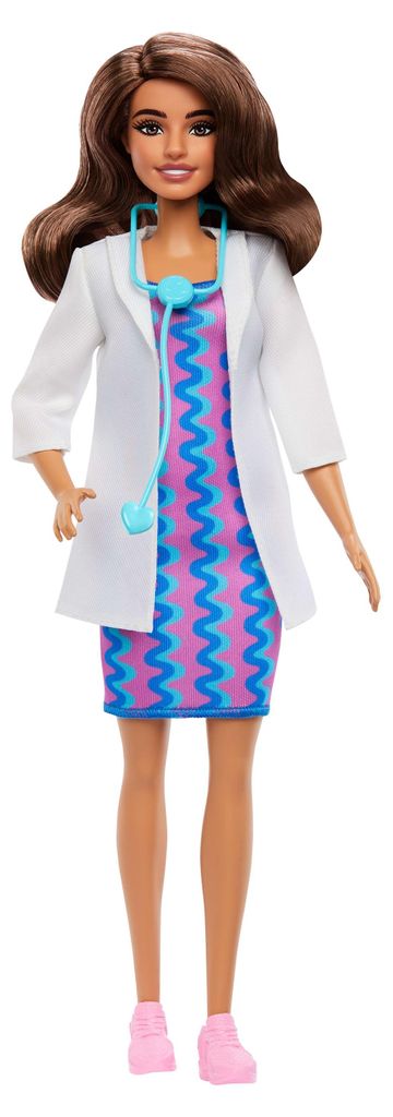 Barbie Karriere Ärztin-Modepuppe mit Zubehörteil, Modepuppe in abnehmbarer Kleidung und Stethoskop, Modepuppe, Weiblich, 3 Jahr(e), Mädchen, 268...