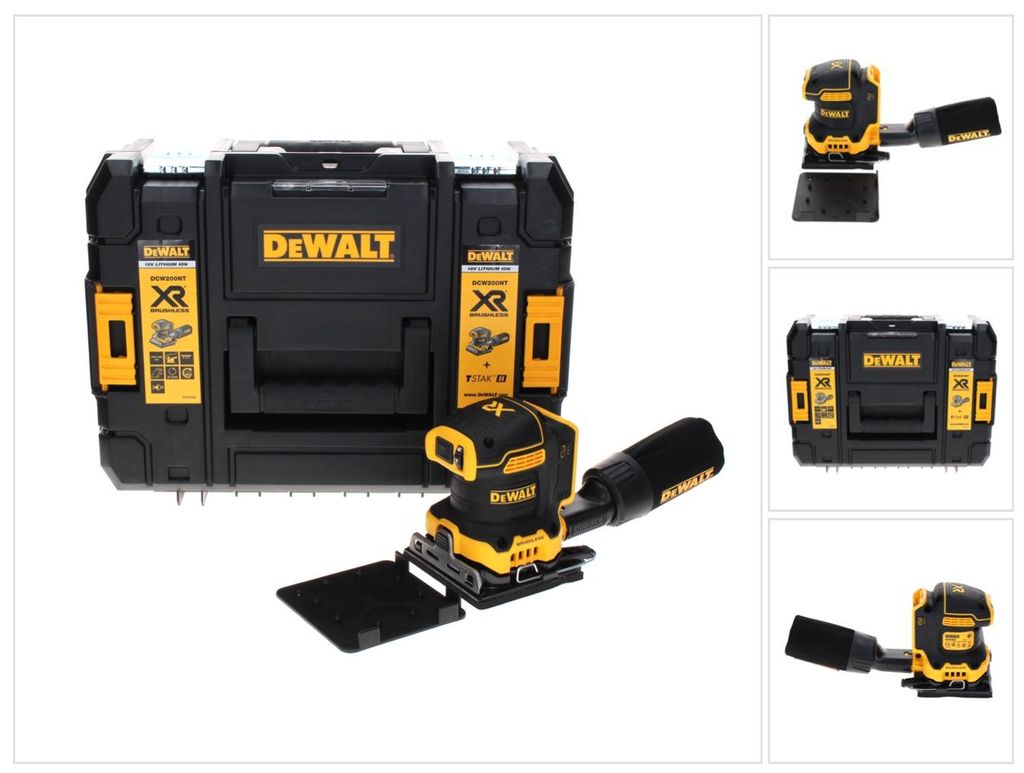 DeWalt DCW 200 NT Ponceuse vibrante sans fil 18 V 108x115 Image du produit 