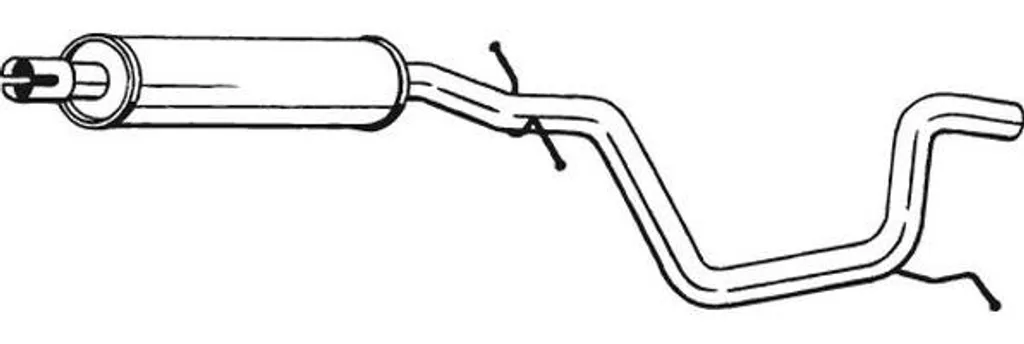 Pièce échappement centrale pour Golf 5 et 6 - Remplacement 1K0253209L