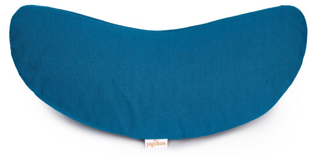 yogabox Yogakissen Halbmond BASIC - petrol 40 x 17 x 12 cm Buchweizenschalen