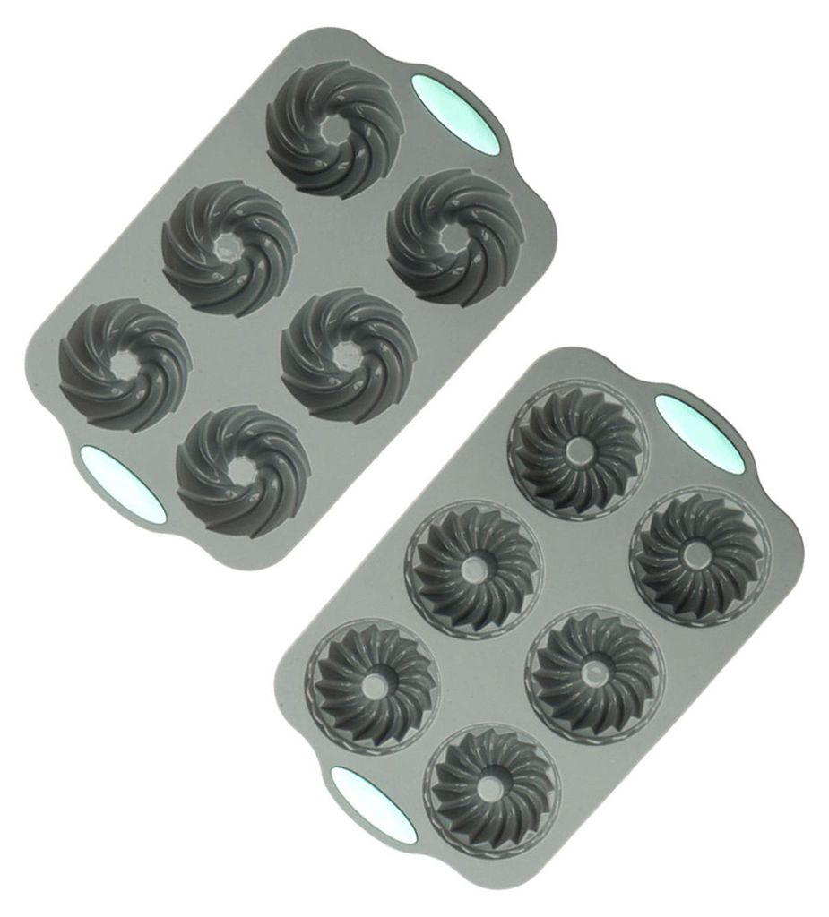 Silikonform für Weihnachtskränze, hitzebeständige Backform für Kuchen, Seife, Eiswürfel, lebensmittelecht, leicht zu lösende Cupcake-Form