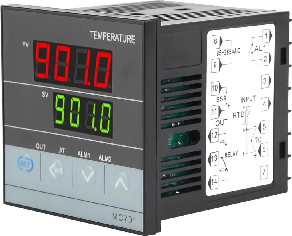 Régulateur de Température pour Four et Incubateur MC701 Entrée K PT100