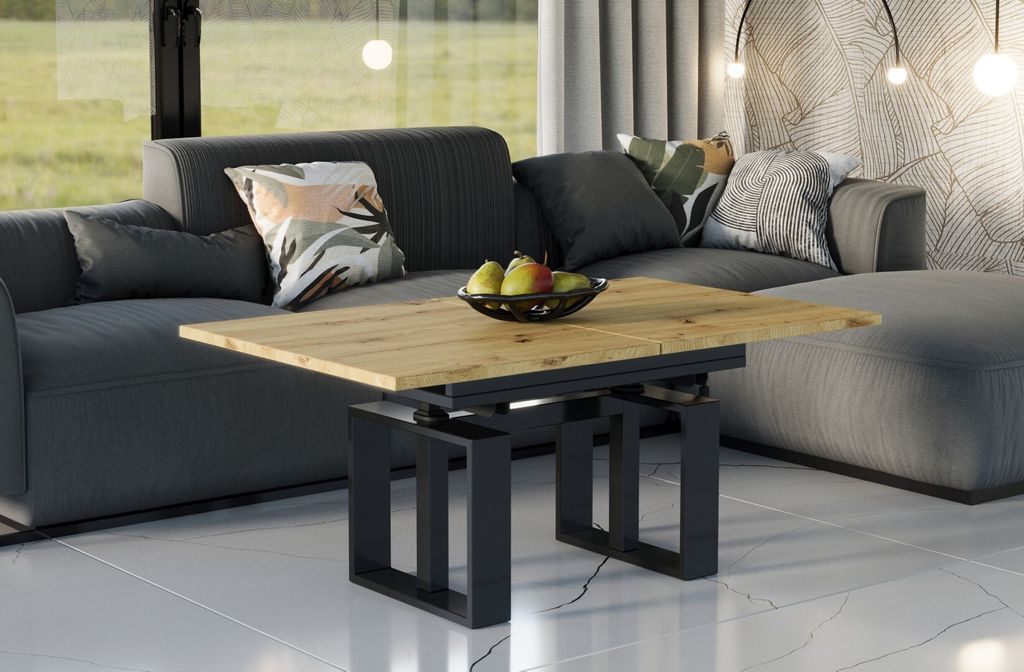 Ława rozkładana podnoszona EMPOLI 110(170)x65 dąb artisan Zdjęcie produktu 