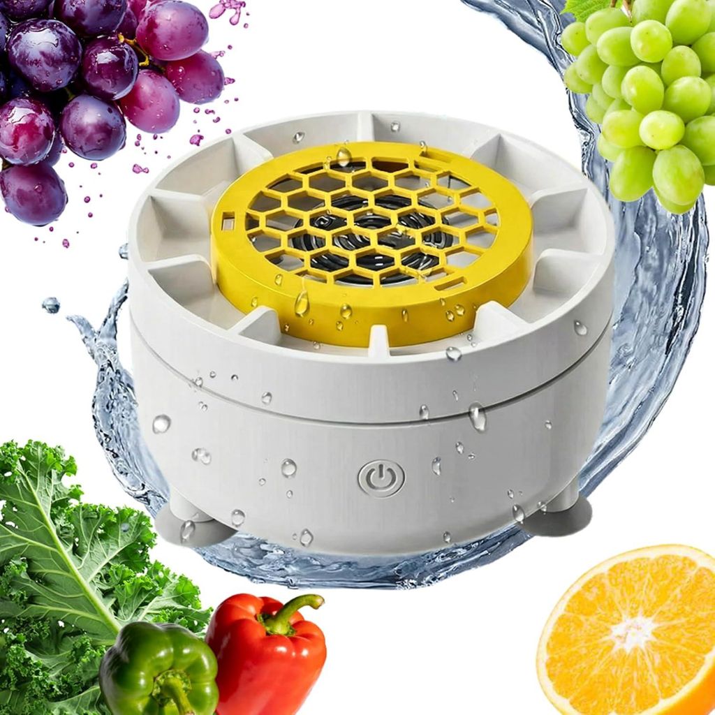 Kabelloser Obst- und Gemüsereiniger, kompakter Lebensmittelreiniger mit Magnetladung, IPX7 wasserdicht für Reise & Camping