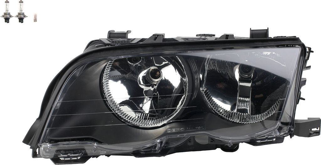 Johns, Scheinwerfer Halogen HSW passend für BMW 3er E46 02/98- 08/01 Links Leuchtmittel 63126902745 63126906493 6902745 6906493
