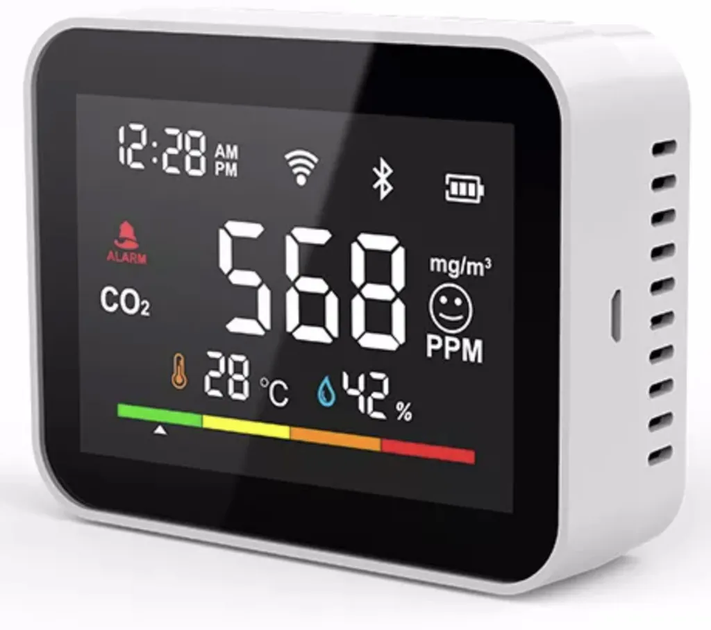 Évitez la Fatigue : Détecteur CO2 WiFi BOT Smart pour Air Sain Intérieur