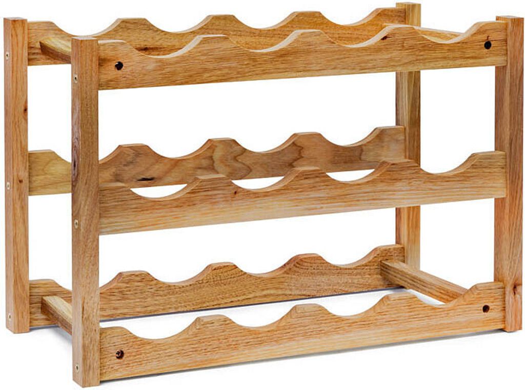 relaxdays stojan na víno hnedý 42,0 x 21,0 x 28,0 cm Obrázok produktu 2