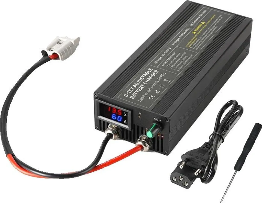 Chargeur intelligent 12V 60A réglable pour batteries lithium et LiFePO4