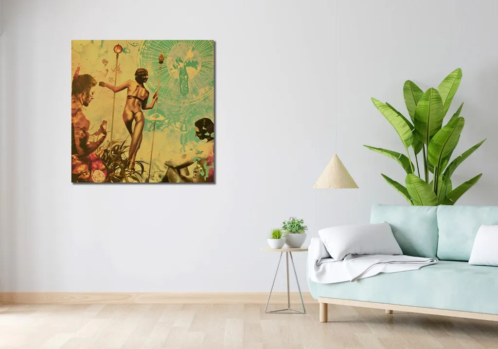 Image 90x90 cm Synthèse avec le Monde - Finition Haute Qualité Mat