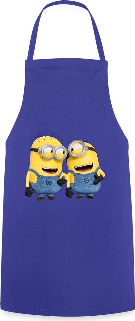 Spreadshirt Minions Despicable Me Phil Und Stuart Kochschürze, One size, Royalblau
